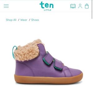 Ten Little furry high top